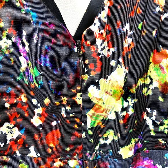 Gap Maternity Abstract Print Sleeveless V-Neck Empire Waist Dress with Pockets 2 - Picture 8 of 11